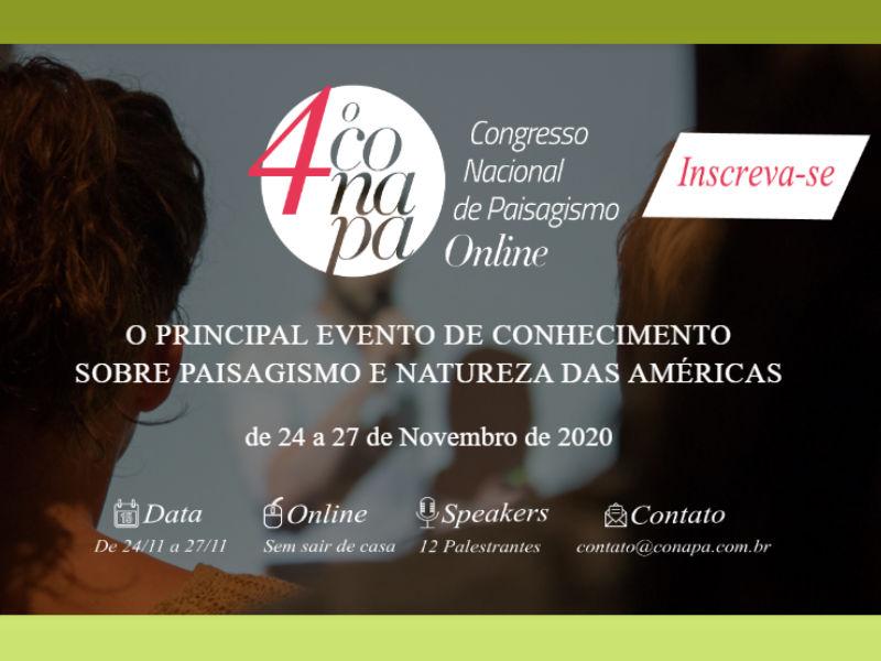 4º CONAPA - Congresso Nacional de Paisagismo Online